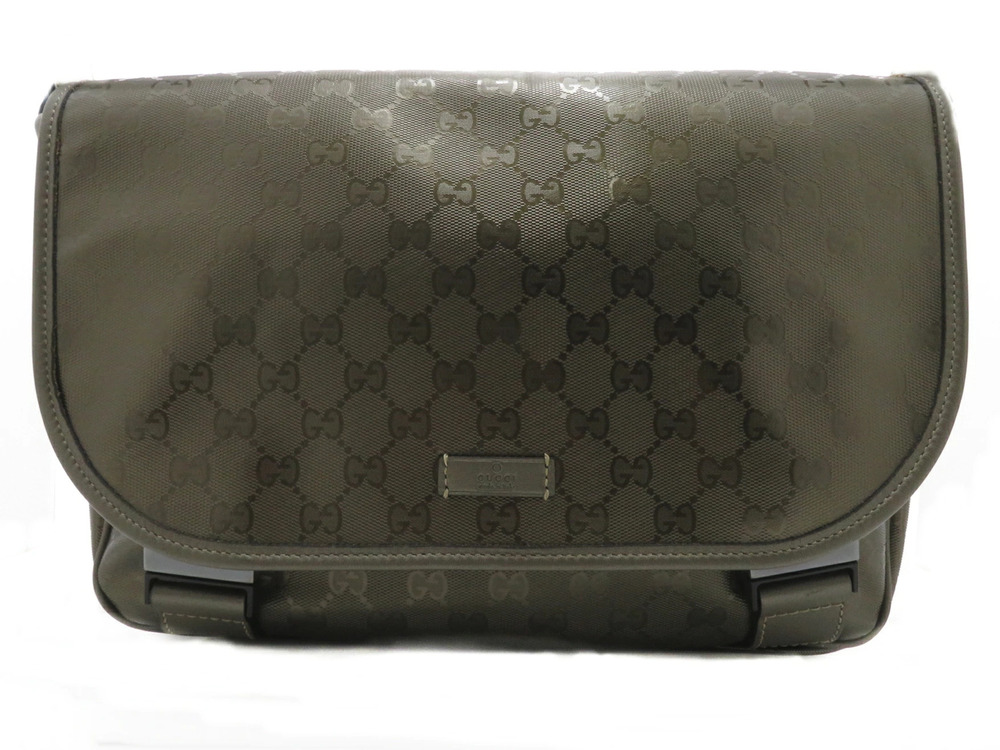 Gucci Shoulder Bag Bronze Brown Imprime Calfskin